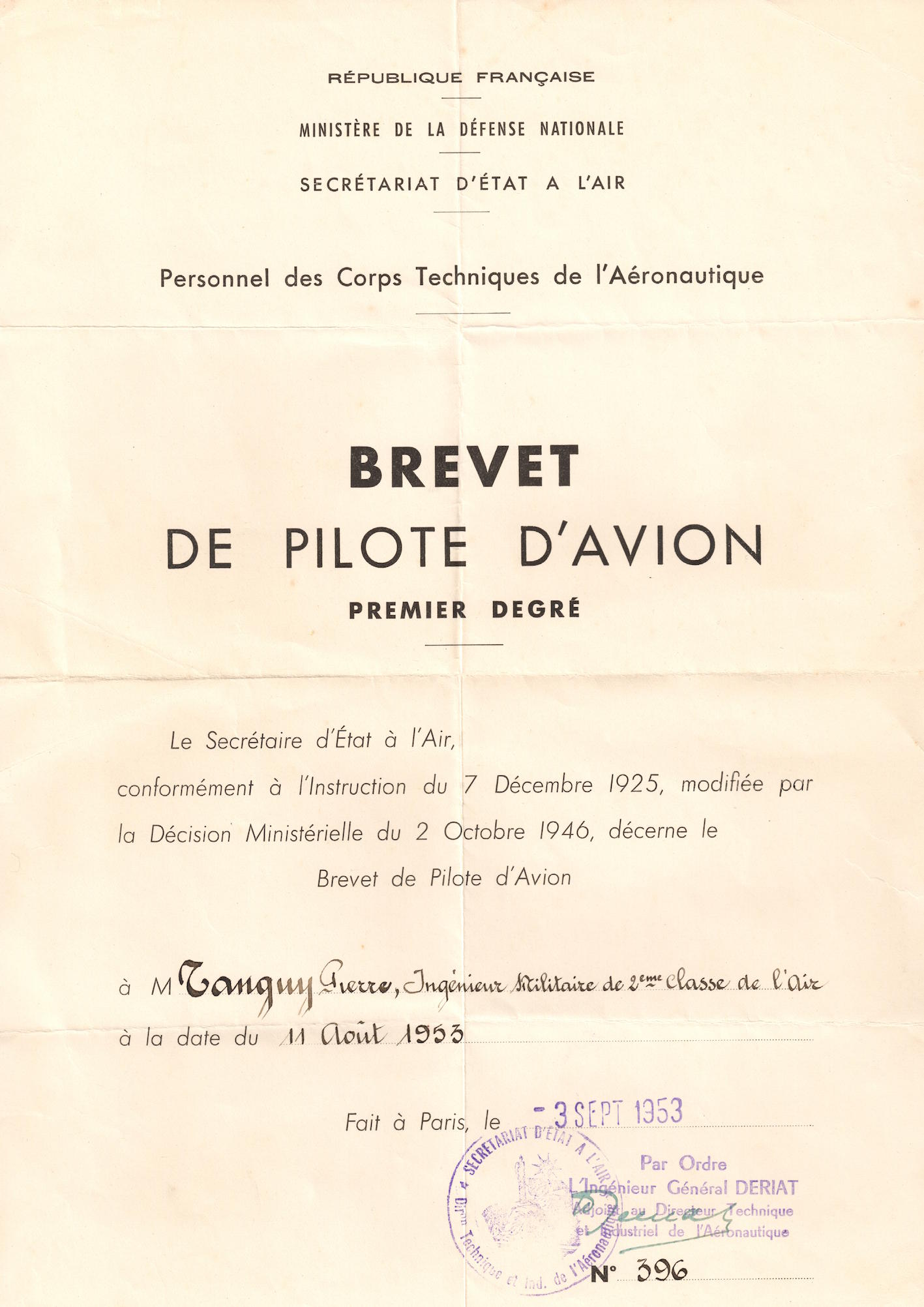 Brevet Pilote